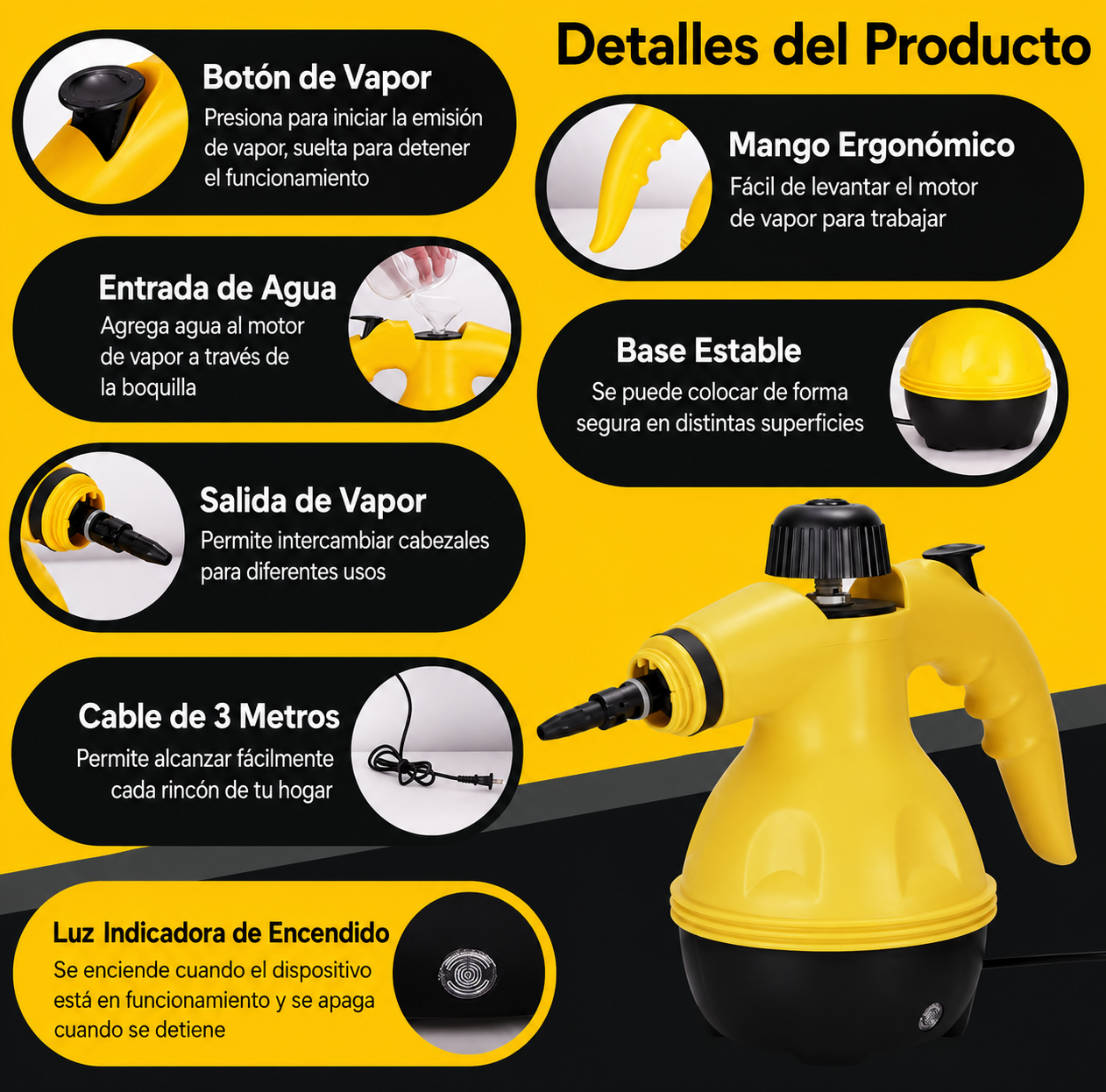 LIMPIADORA A VAPOR PORTATIL