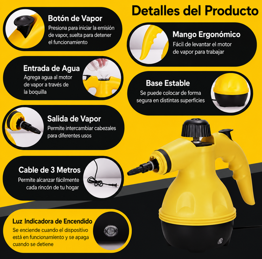 LIMPIADORA A VAPOR PORTATIL